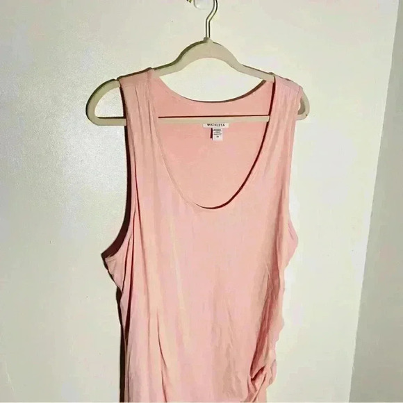 Athleta Della Dress Bodycon Breathable Cotton Orchid Pink Size 2X - Picture 3 of 7